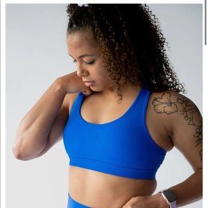 The Alexa Sports Bra in Cobalt Blue